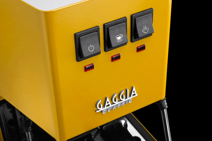 Gaggia Classic 2023 Evo 240V | Manual Espresso Coffee Machine - Sunshine Yellow