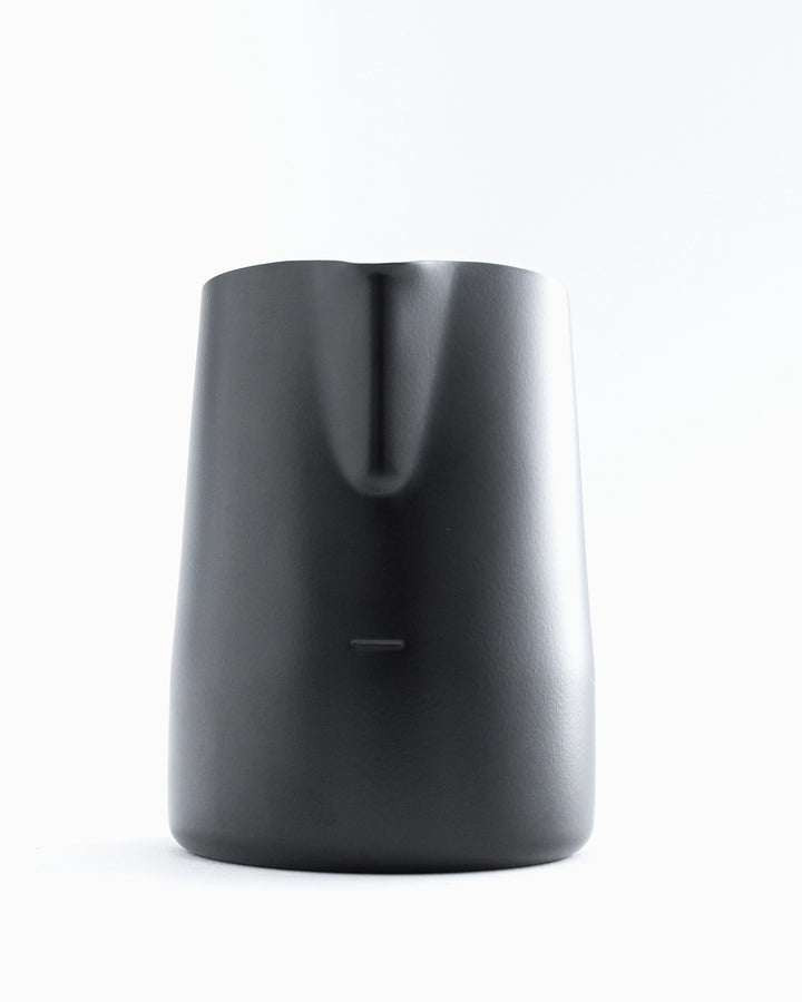 WPM 450ml Black Milk Pitcher (Round - Handleless)