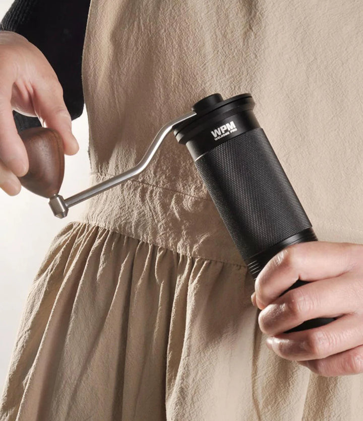 WPM Precision Manual Coffee Grinder - 38mm Stainless Steel Conical Burr