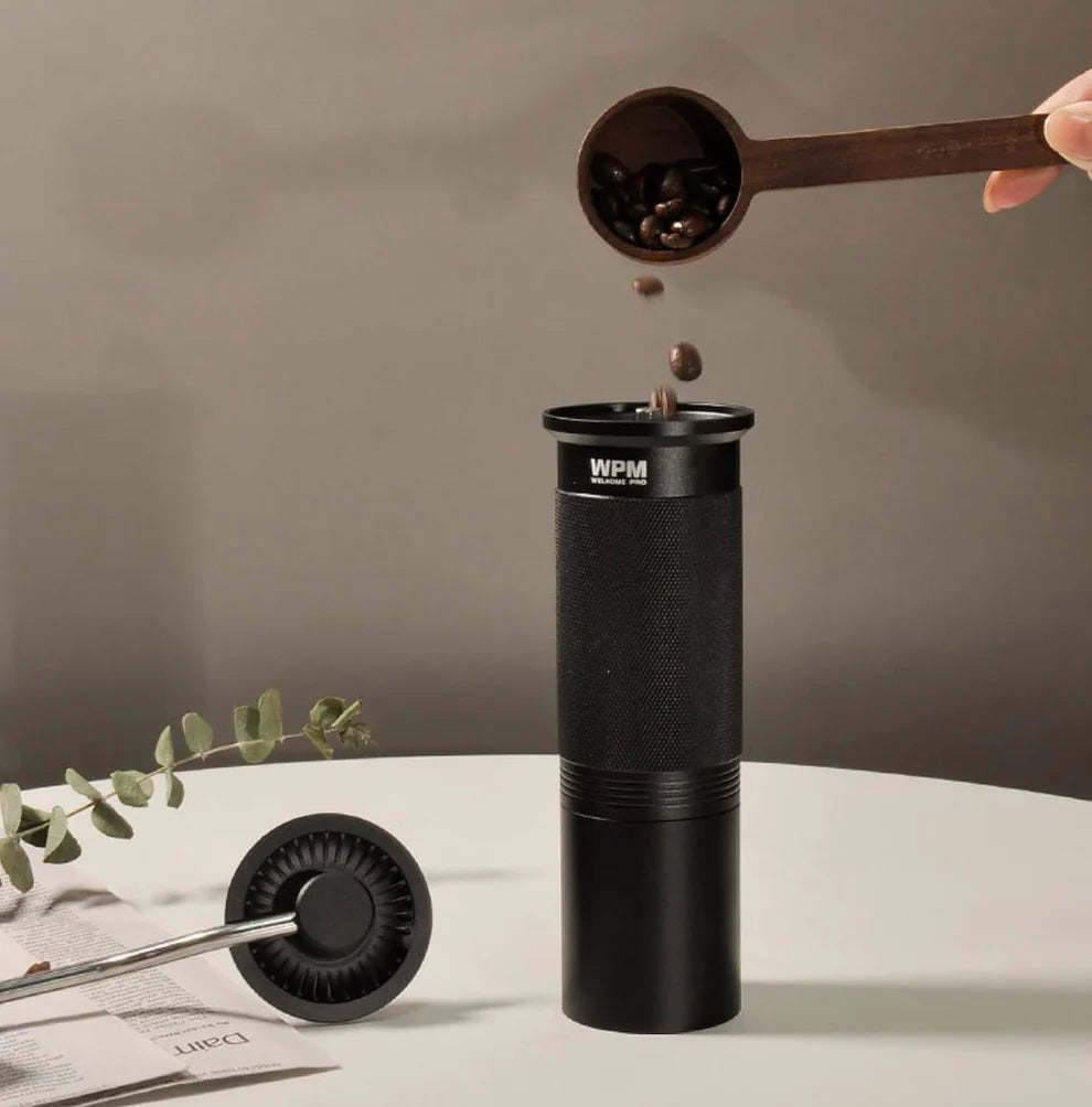 WPM Precision Manual Coffee Grinder - 38mm Stainless Steel Conical Burr