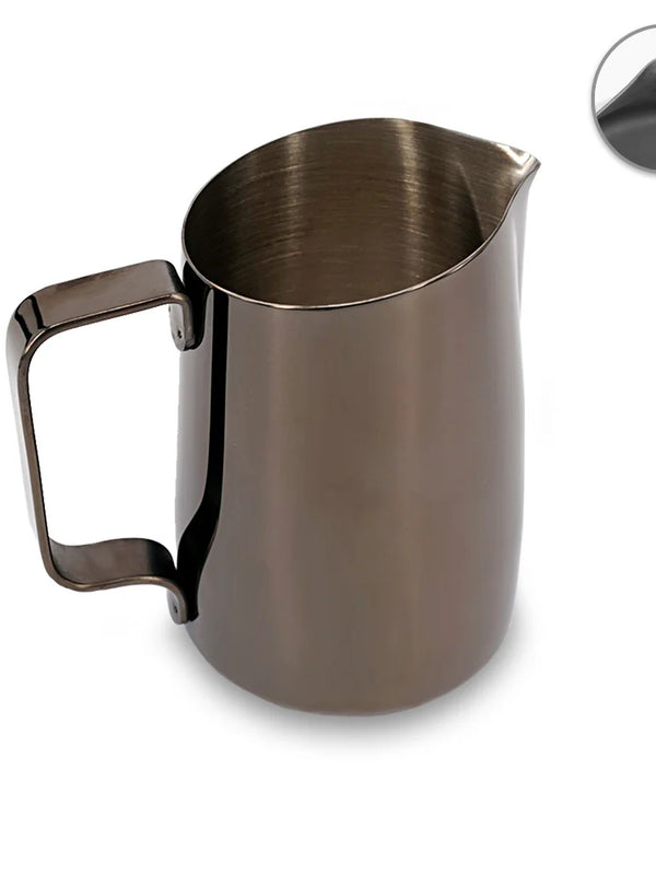 WPM 450ml Titanium Black Milk Pitcher (Sharp)