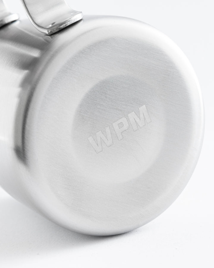 WPM 300ml Brushed Steel Milk Pitcher (Sharp)