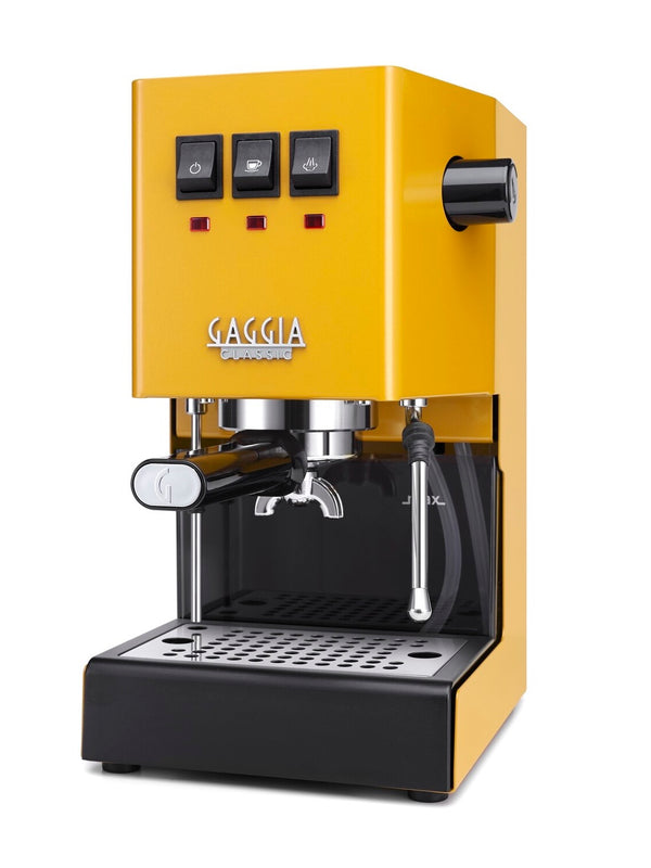 Gaggia Classic 2023 Evo 240V | Manual Espresso Coffee Machine - Sunshine Yellow