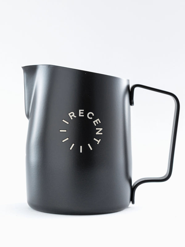 RECENT x WPM 450ml Black Milk Pitcher (Round)