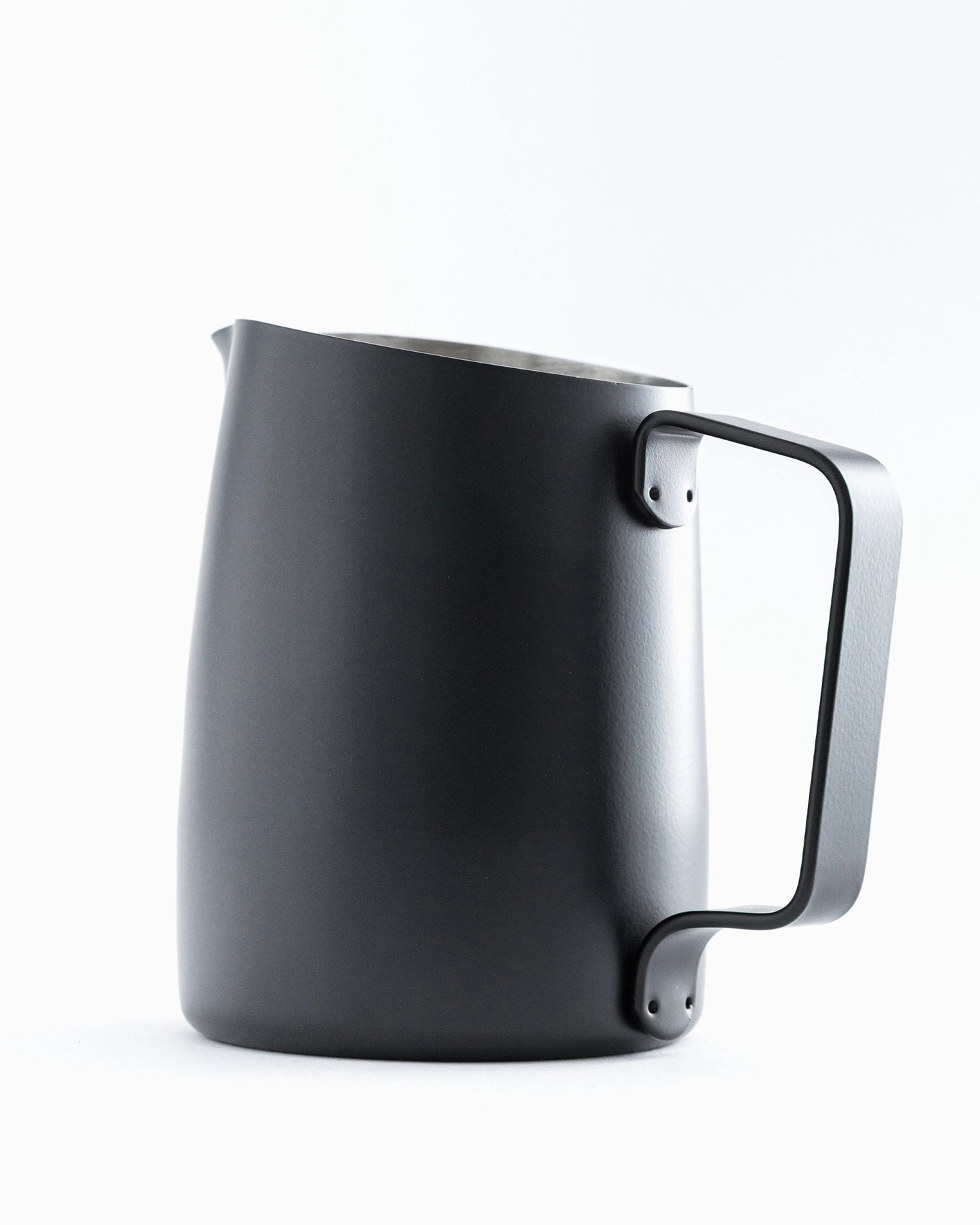 Recent Beans WPM 450ml 15oz Round Spout Milk Pitcher Black