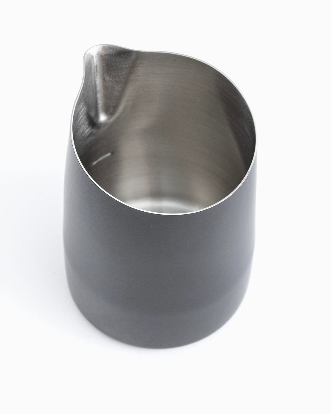 WPM 450ml Black Milk Pitcher (Round - Handleless)