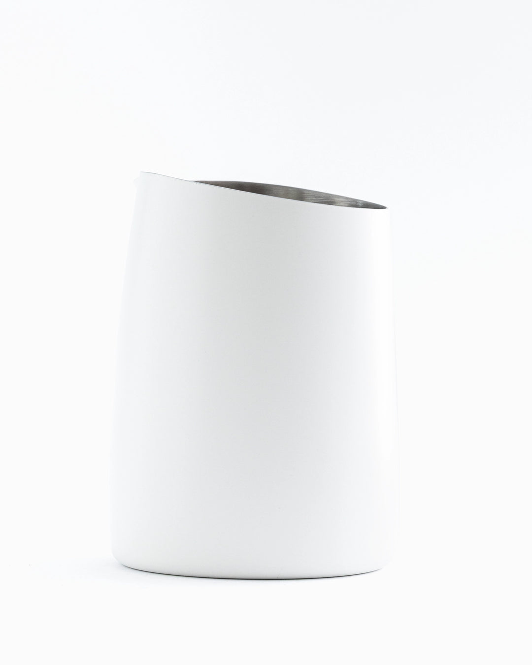 WPM 450ml Matt White Milk Pitcher (Round - Handleless)