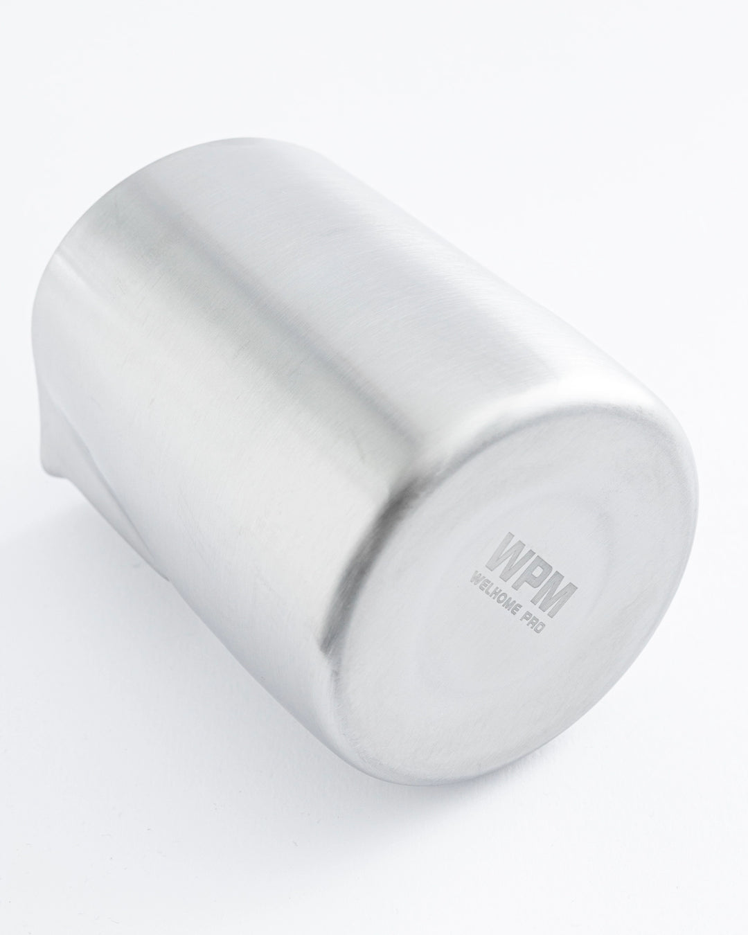 WPM 450ml Brushed Steel Milk Pitcher (Sharp - Handleless)