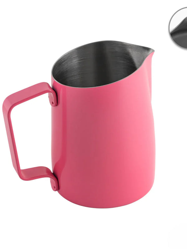 WPM 450ml Bubblegum Pink Milk Pitcher (Sharp)