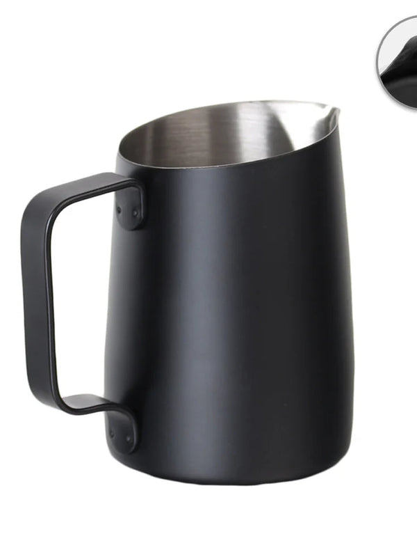 WPM 650ml Black Milk Pitcher (Wide)