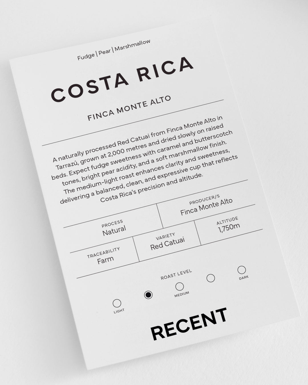 Costa Rica Finca Monte Alto