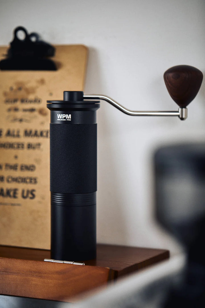 WPM Precision Manual Coffee Grinder - 38mm Stainless Steel Conical Burr