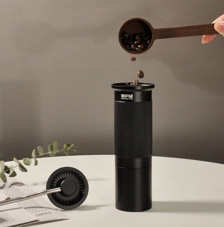 WPM Precision Manual Coffee Grinder - 38mm Stainless Steel Conical Burr