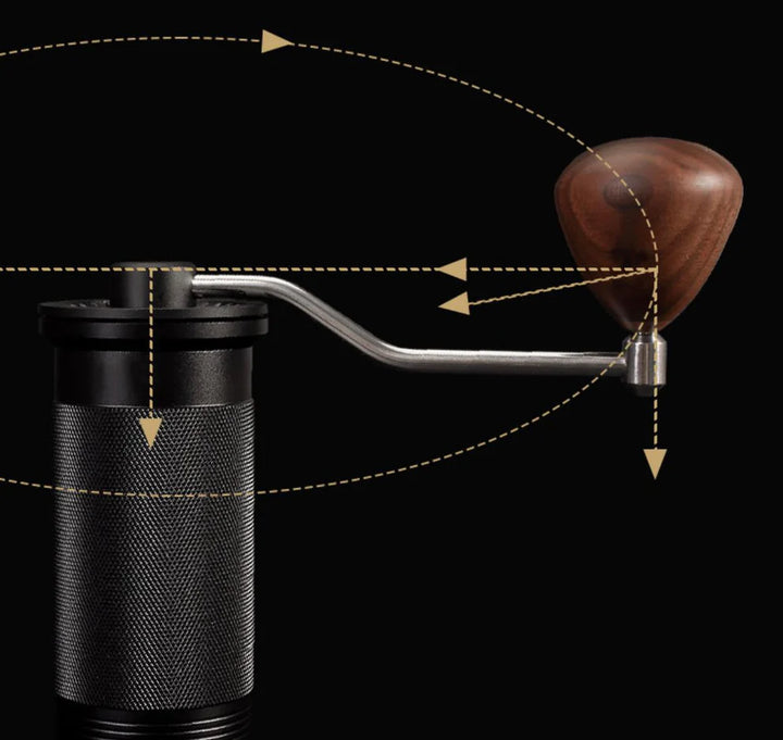 WPM Precision Manual Coffee Grinder - 38mm Stainless Steel Conical Burr