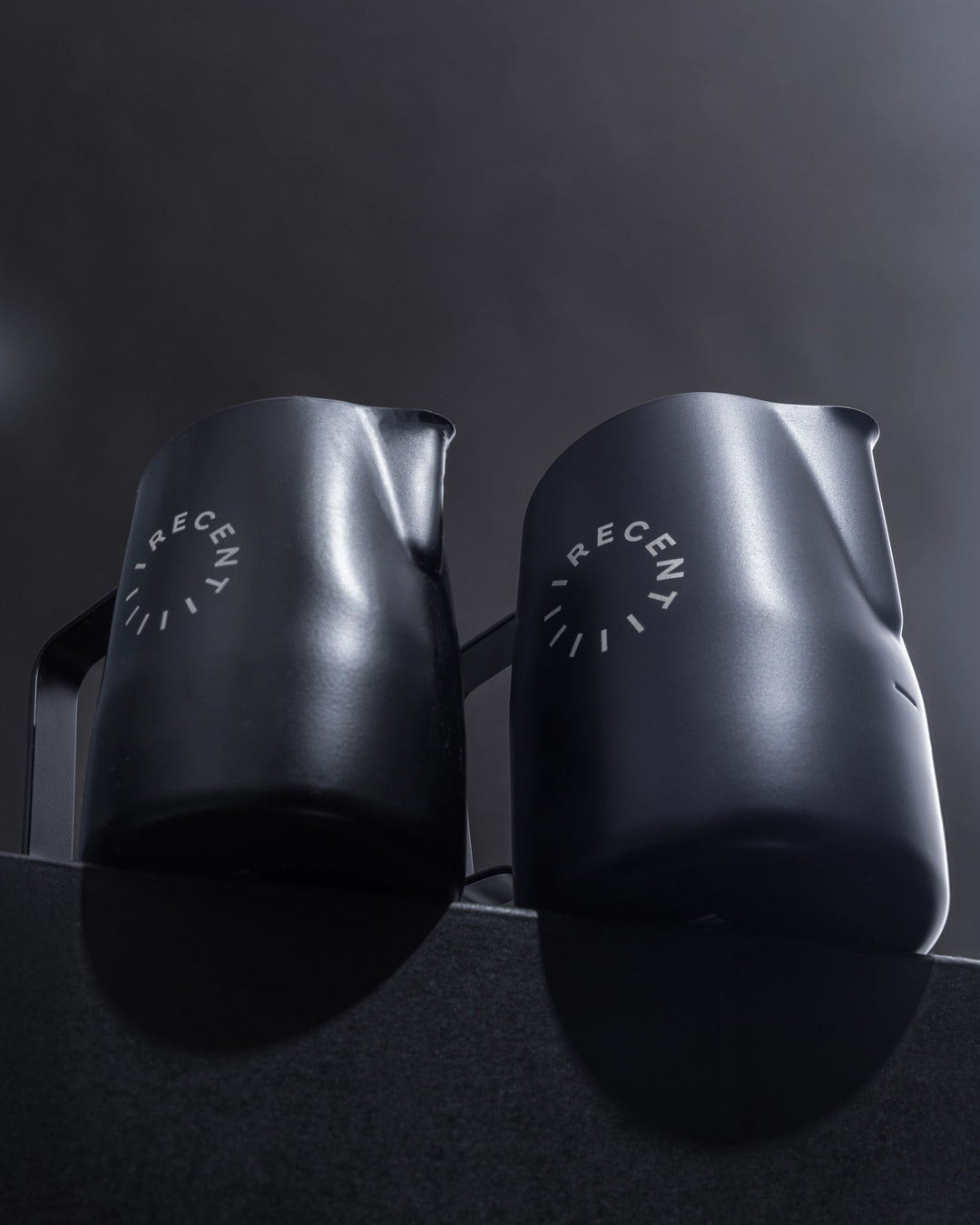 RECENT x WPM 450ml Black Milk Pitcher (Round)