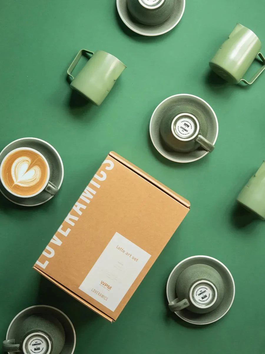 WPM x LOVERAMICS Latte Art Set Emerald
