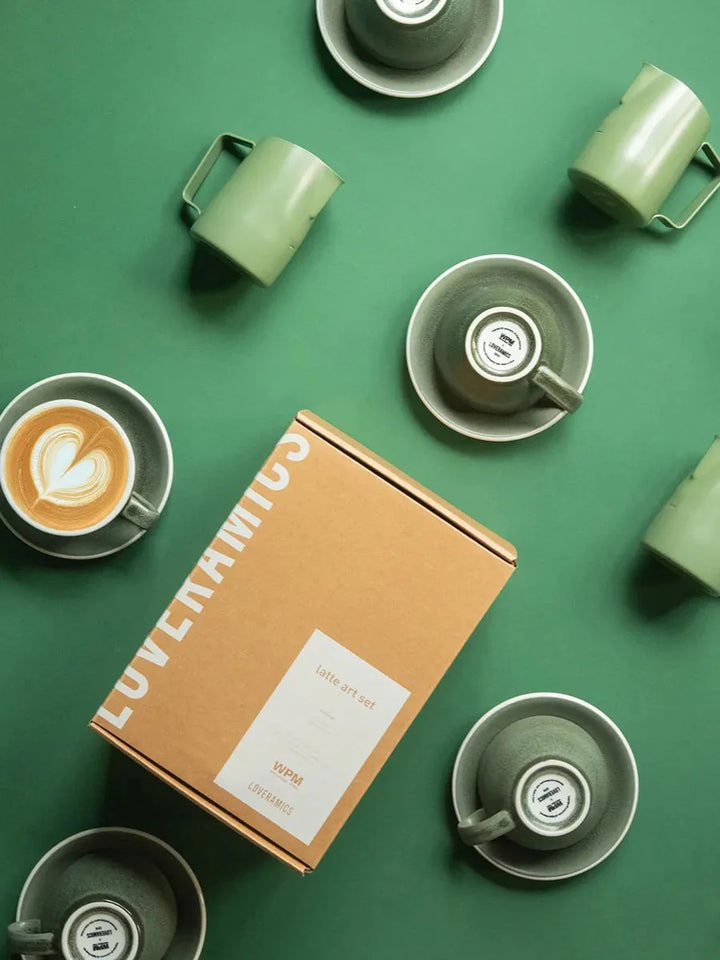 WPM x LOVERAMICS Latte Art Set Emerald