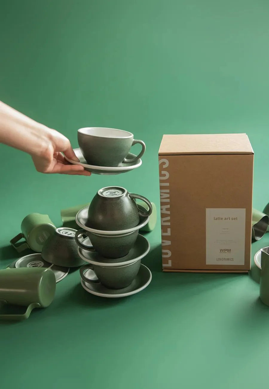 WPM x LOVERAMICS Latte Art Set Emerald
