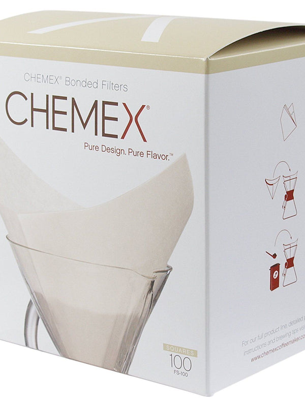 Chemex Coffee Bonded Filter Papers for 6-8-10 Cup x 100.