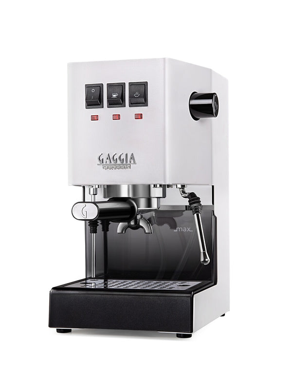 Gaggia Classic 2023 Evo 240V | Manual Espresso Coffee Machine - Polar White