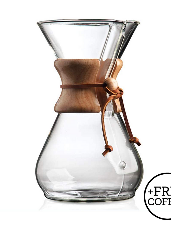 Chemex Pour-Over Glass Coffee Maker - 8 Cup